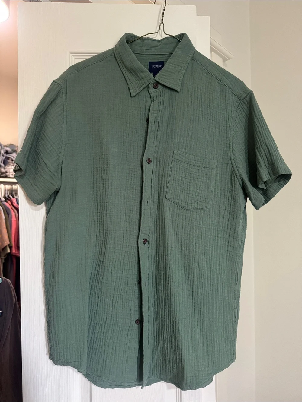 J Crew short sleeve button